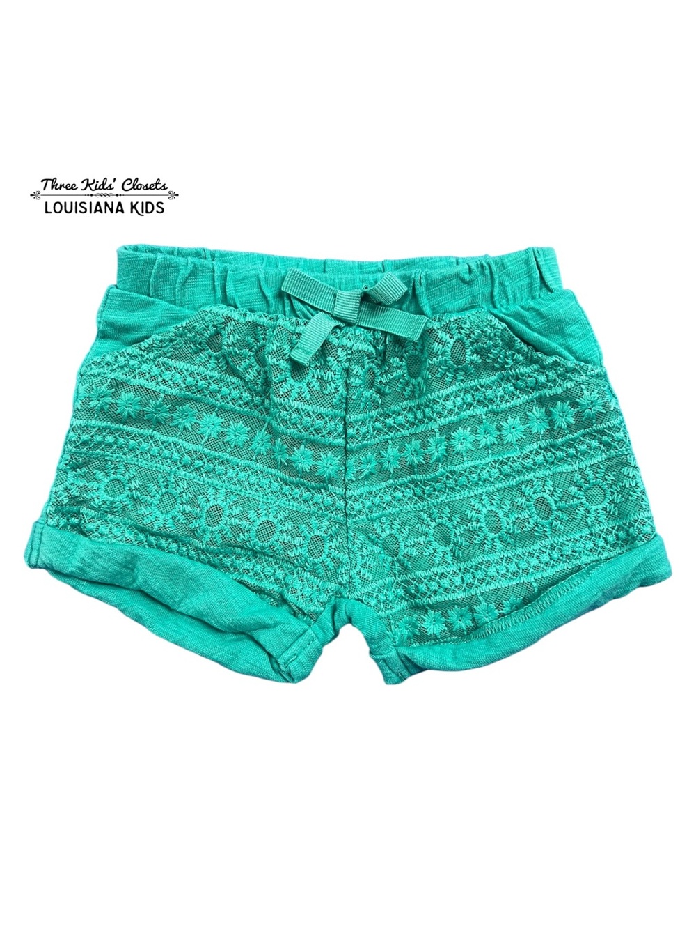Carter’s 6m Aqua Lace Pull-On Shorts